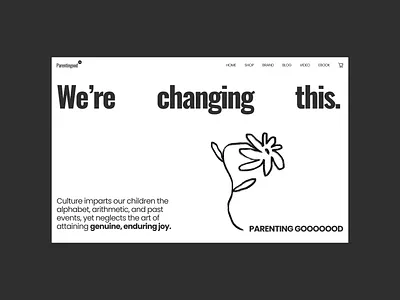 Parenting Good - Support & Advice Platform for Parents illustration landing ui ux