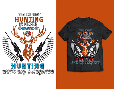Hunting T-Shirt Design creative design design graphic design hunting hunting t shirt design shirt t shirt tee vector