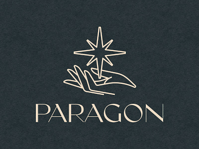 Paragon 2d alchemy brand branding cannabis esoteric hand illustration logo logomark logotype marijuana monoline paragon pot star weed