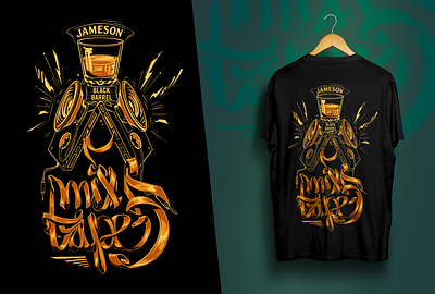 Club MixTape5 / Jameson branding custom graphic design illustration jameson typography ventsislavyosifov