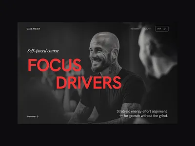 Hero Unit for Focus Drivers course course education ui design web design