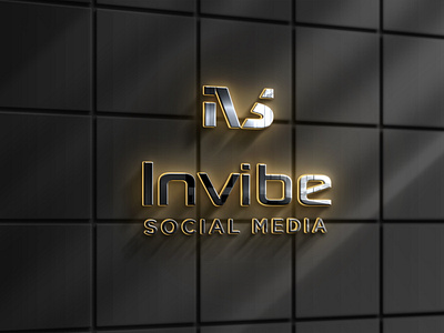 Invibe Social Media Logo branding concept design graphic design illustration logo logodesign logotype simple vector