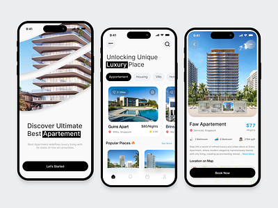 Booxer - Hotel Booking Mobile App booked booking booking mobile app clean design hotel hotel booking mobile mobile app mobile design travel traveller ui uiux
