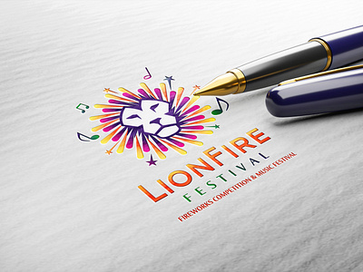 LionFire Festival Logo branding concept design graphic design illustration illustrative logo logodesign logotype simple