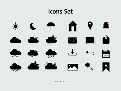 Icons Set app design graphic design illustration ui