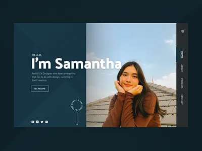 Personal Portfolio | Landing Page design landing page portfolio ui ux web website