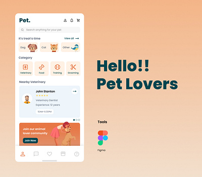 Digital Universe of Pets app interface pets product design ui uiux ux