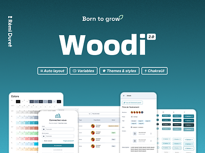 Woodi : Design System, born to grow! design system design token graphic design project management app token studio ui ux