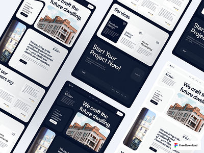 Real Estate Website branding design illustration kit landingpage logo ui ui design uidesign uikit uikits uiux ux web website