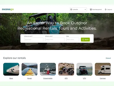 Rental and booking management platform redesign booking booking platform booking software design figma landing page material design redesign rental rental management rental softawe tourism travel travelling ui ui design ux ux design webplatform