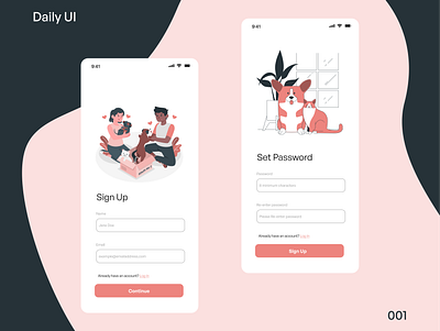 #Daily UI 001 app design graphic design logo mobile typography ui ux