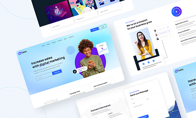 Website UI Design clean design figma landing page ui uiux web design