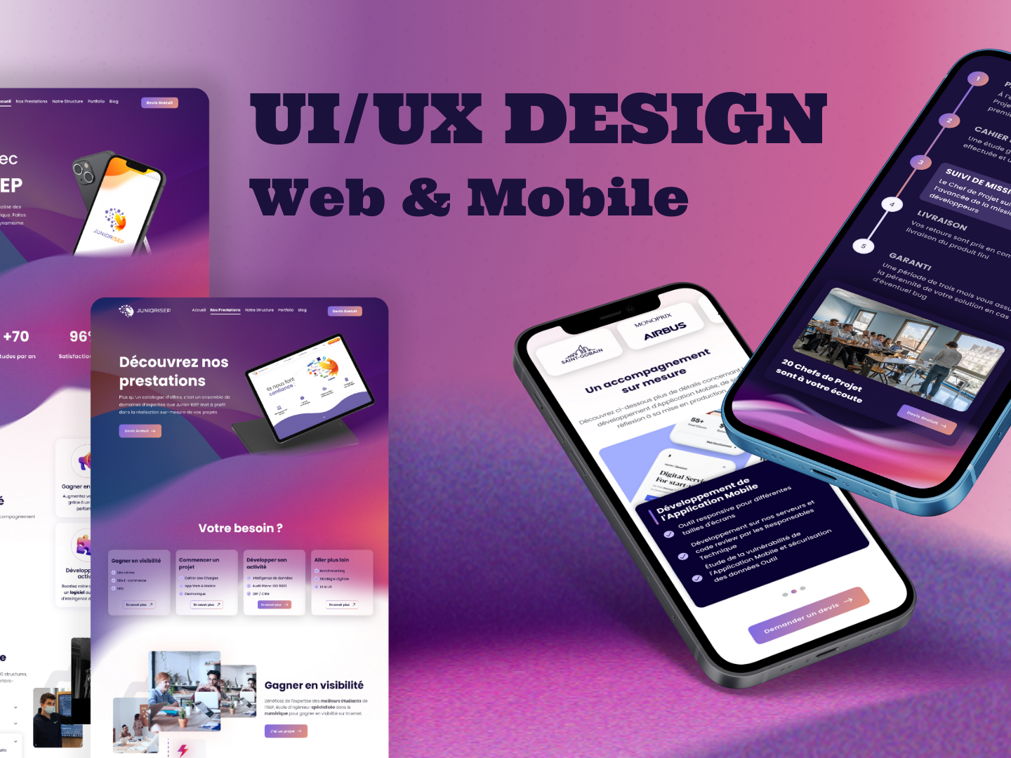 UI/UX design using Figma by Quentin DE LA FOREST DIVONNE on Dribbble