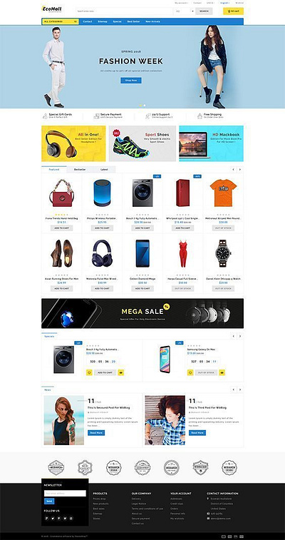Multi Products eCommerce Store/website design design motion graphics
