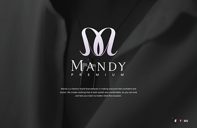 Mandy clothing Brand branding clothing logo logo presentation typography