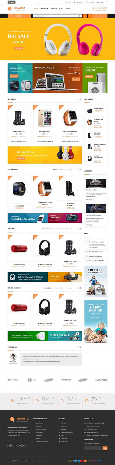 Multi Products eCommerce Store/website design design