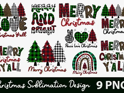 Christmas Sublimation Design Bundle tradition