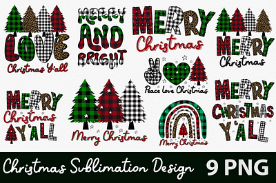 Christmas Sublimation Design Bundle tradition