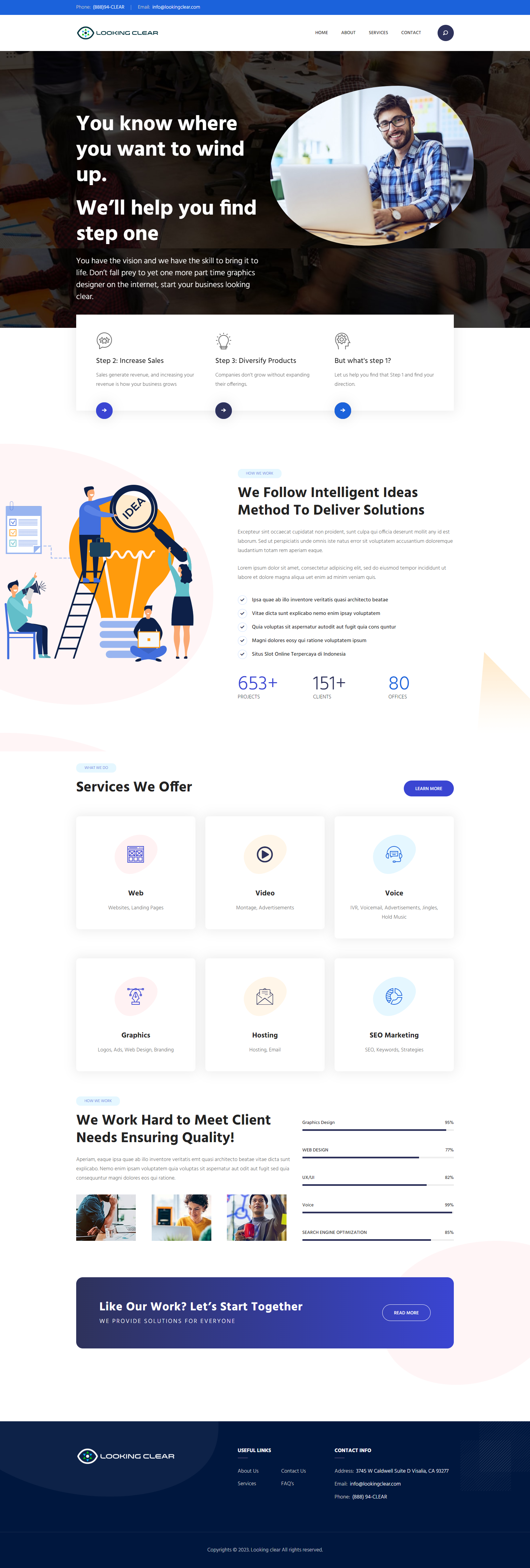 LookingClear: Web Agency design graphic design ui web design