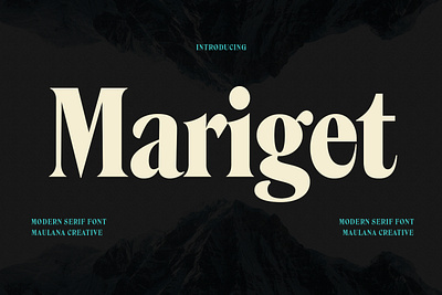 Mariget Serif Display Font animation branding design font fonts graphic design illustration logo nostalgic