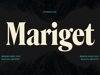 Mariget Serif Display Font animation branding design font fonts graphic design illustration logo nostalgic