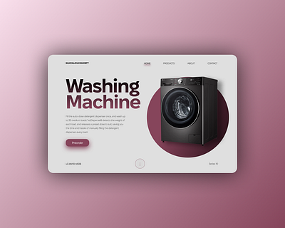 Washing Machine concept branding design graphic design web design