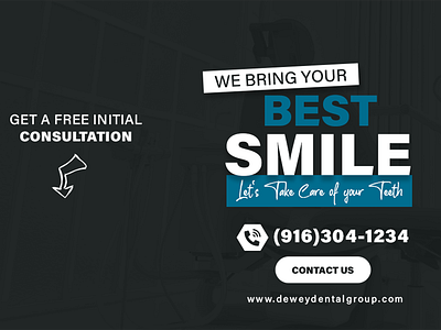 Dewey Dental Group: Facebook banner branding design facebook banner graphic design ui