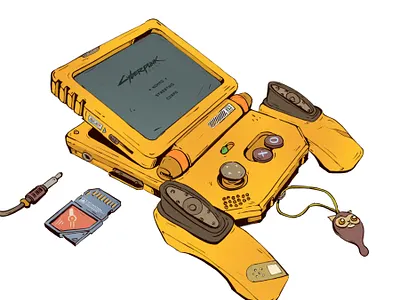 Mini Games Consoles art conceptart consoles cyberpunk digitalart drawing scifi sketch