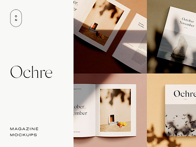 Ochre – Magazine Mockups customizable magazine editorial