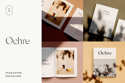 Ochre – Magazine Mockups customizable magazine editorial