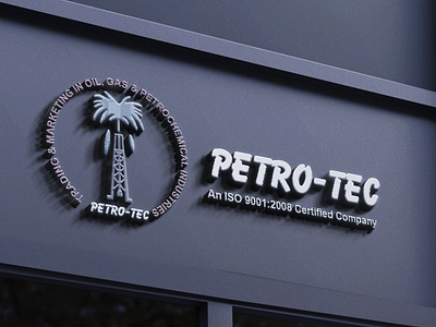 Petro-Tec Logo Design 3d app art branding design dribbble inspiration dribbbledesign graphic design icon illustration logo minimal typography ui ux vector web website