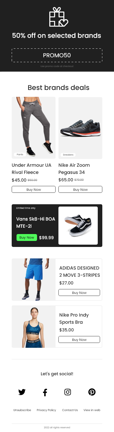 Clothing Newsletter branding design graphic design newsletter ui