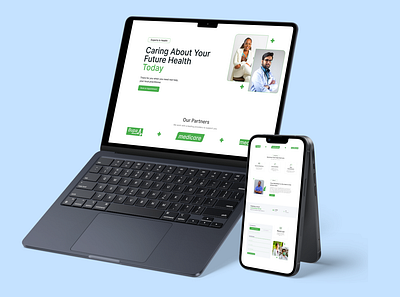 Medical Clinic Website Design animation app branding graphic design ui ux webdesign лого дизайн