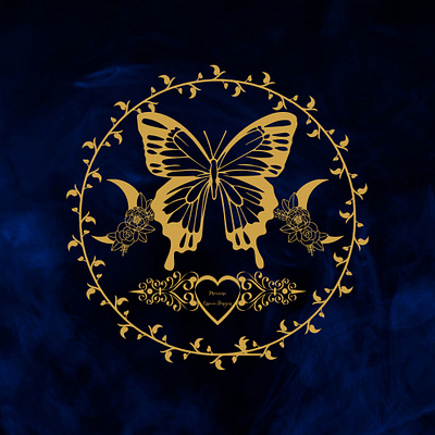 Butterfly Moon Logo Illustration design graphic design illustration logo