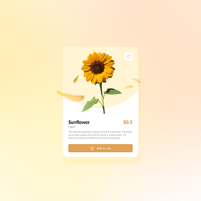 Product Card - Day 1 of Daily UI Challange branding dailyui design flowers graphic design product card ui ui ux ux
