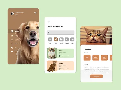 Pet and Owners Digital Universe App app build design digitaluniverse dog dogapp figma petapp ui uiux watchmegrow
