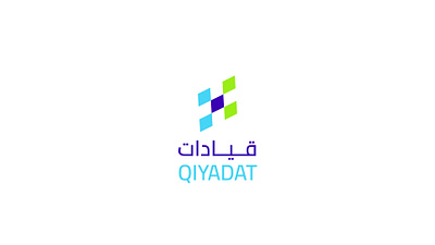 Qiyadat Logo Marketing services colors logo marketing media services social media
