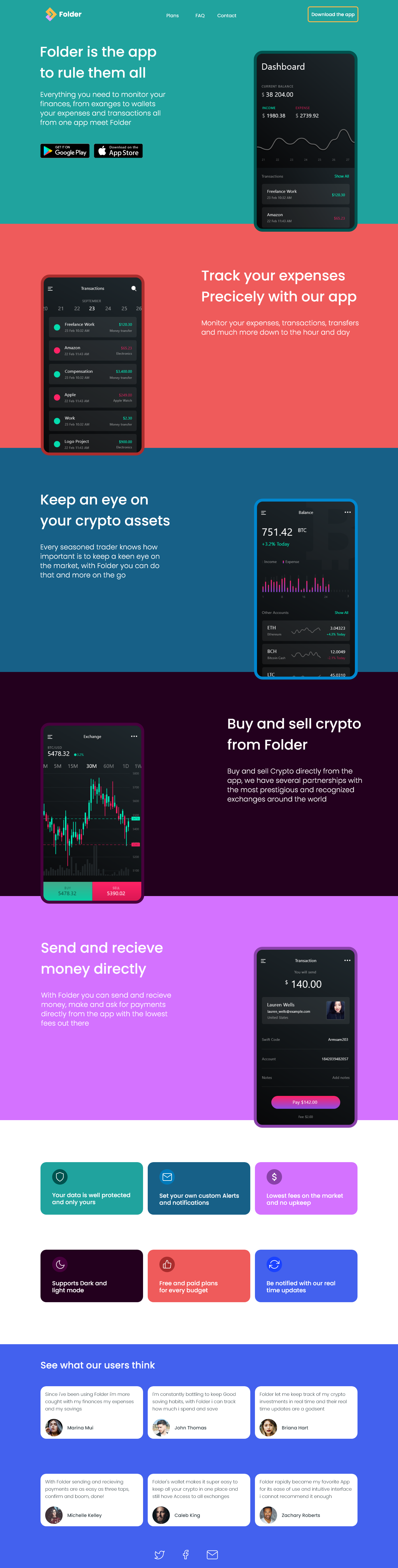 Folder: Crypto app design graphic design ui web design