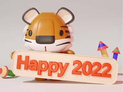 Year of Tiger 3d design