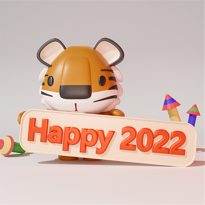 Year of Tiger 3d design