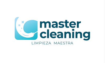 Master Cleaning Logo and Business Card branding business card graphic design logo visual identity