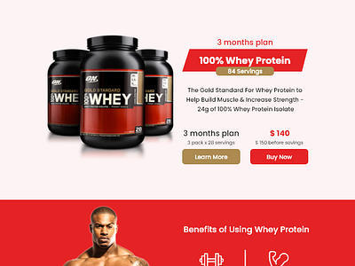 Whey Protein Newsletter branding design graphic design newsletter ui