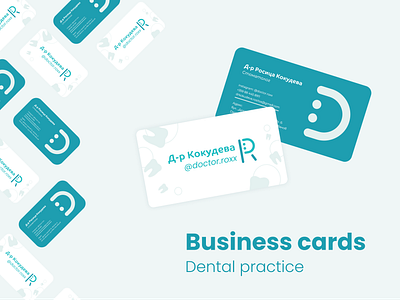 Dentist business cards business card graphic design logo