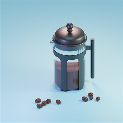 make a coffee 3d design