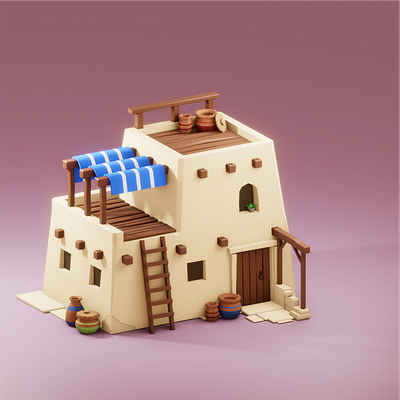 Desert house 3d design