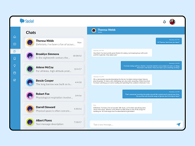 Daily UI Challenge - Day 13 - Direct Messaging - Neumorphism chat ui daily ui challenge day 13 direct messaging message neumorphism uiux website design