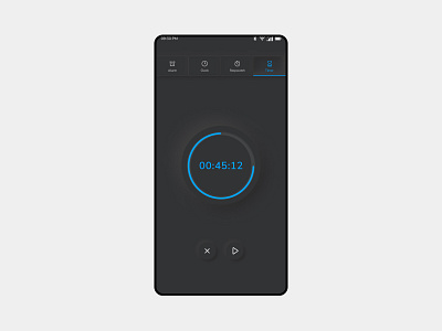 Daily UI Challenge - Day 14 - Countdown Timer - Neumorphism countdown timer daily ui challenge dark mode day 14 design mobile design neumorphism ui uiux