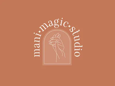 Mani magic studio brandbook branding creative logo design graphic design hands line hands line illustration logo logo hands logo nails logo studio magic logo magic studio manicure nails studio design typography ukrainian designer ukrainian desugn