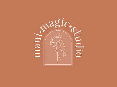 Mani magic studio brandbook branding creative logo design graphic design hands line hands line illustration logo logo hands logo nails logo studio magic logo magic studio manicure nails studio design typography ukrainian designer ukrainian desugn