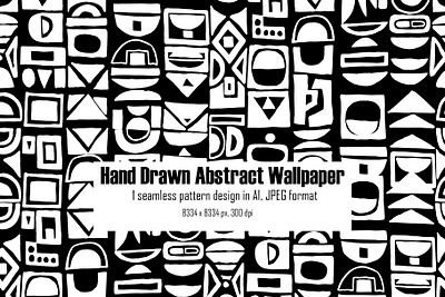 Hand Drawn Abstract Wallpaper illustration pattern vector